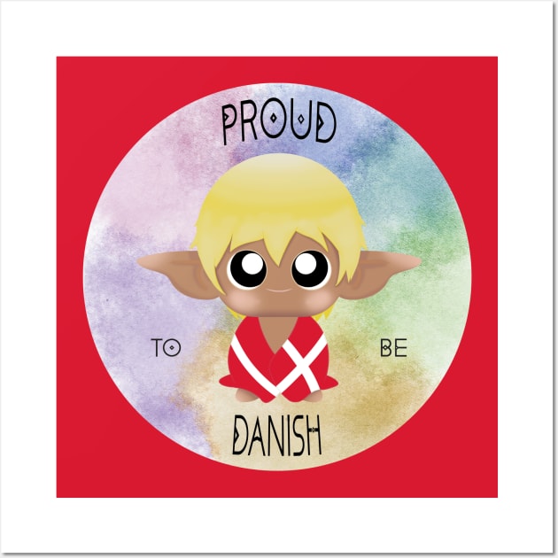 Proud to be Danish (Sleepy Forest Creatures) Wall Art by Irô Studio